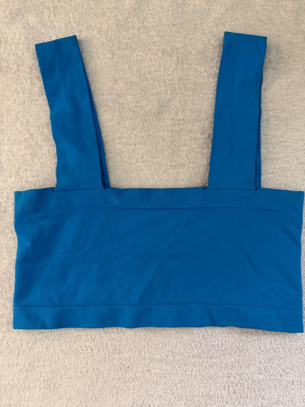 Intimately Free People Neo Nina Bandeau Bra Top Seamless Wide Straps Blue Flame